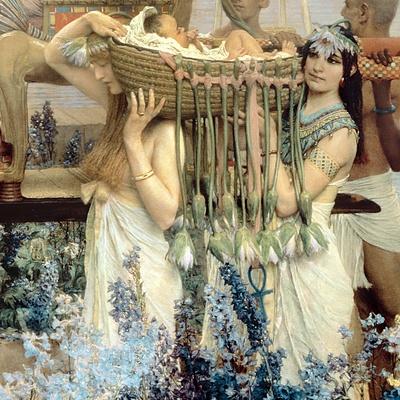 ALMA TADEMA THE FINDING OF MOSES REALISM  ART GICLEE PRINT FINE  CANVAS